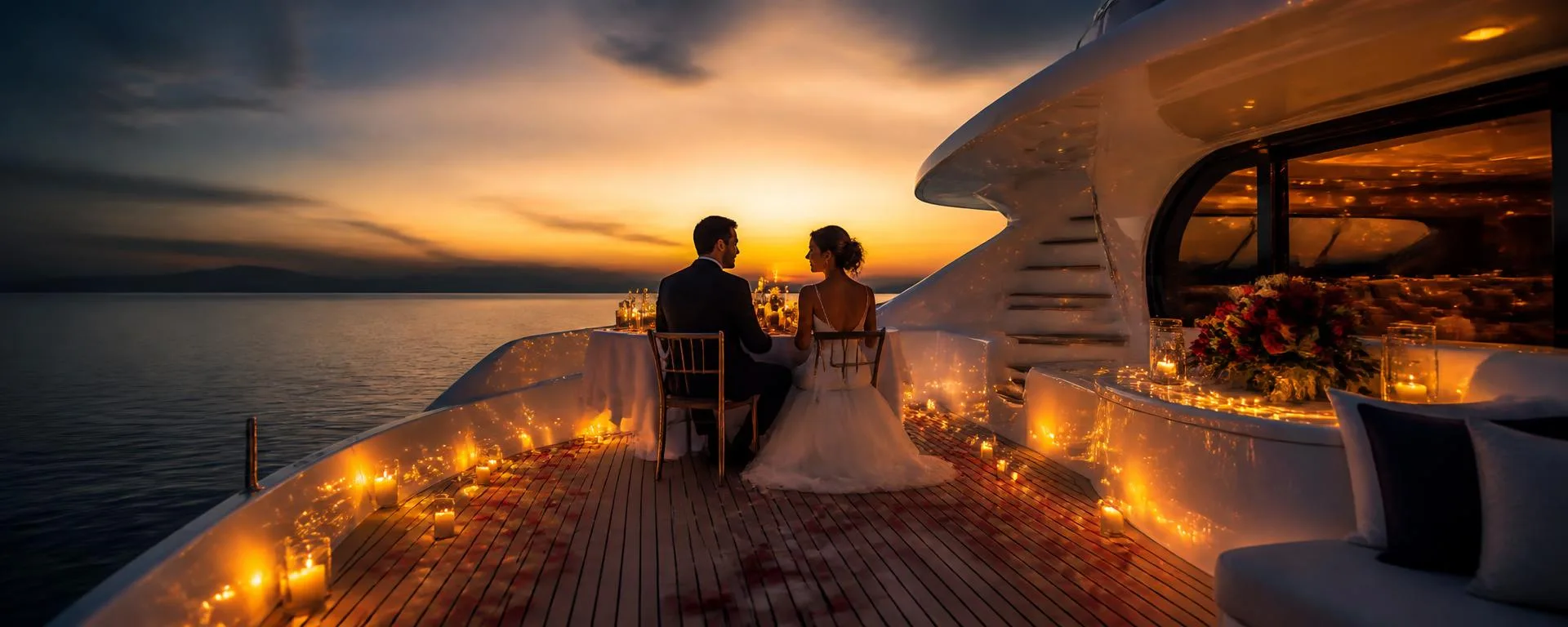 A romantic dinner cruise just for two